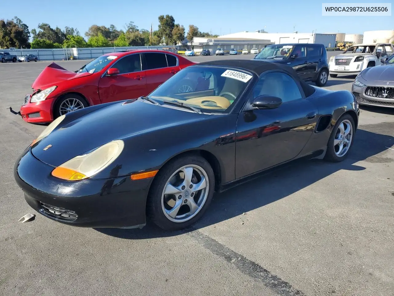 2002 Porsche Boxster VIN: WP0CA29872U625506 Lot: 51848996