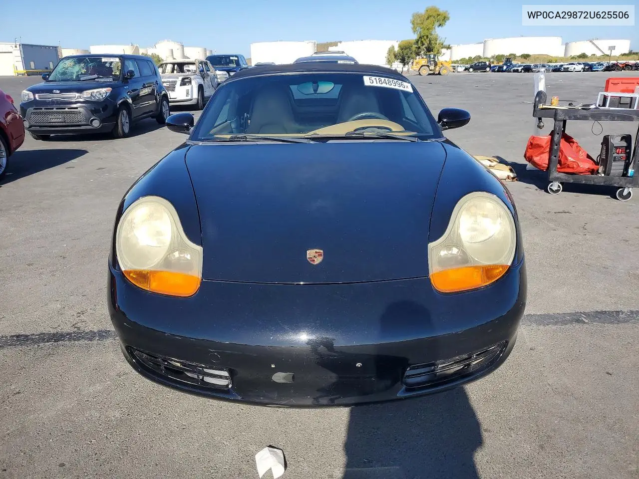 2002 Porsche Boxster VIN: WP0CA29872U625506 Lot: 51848996