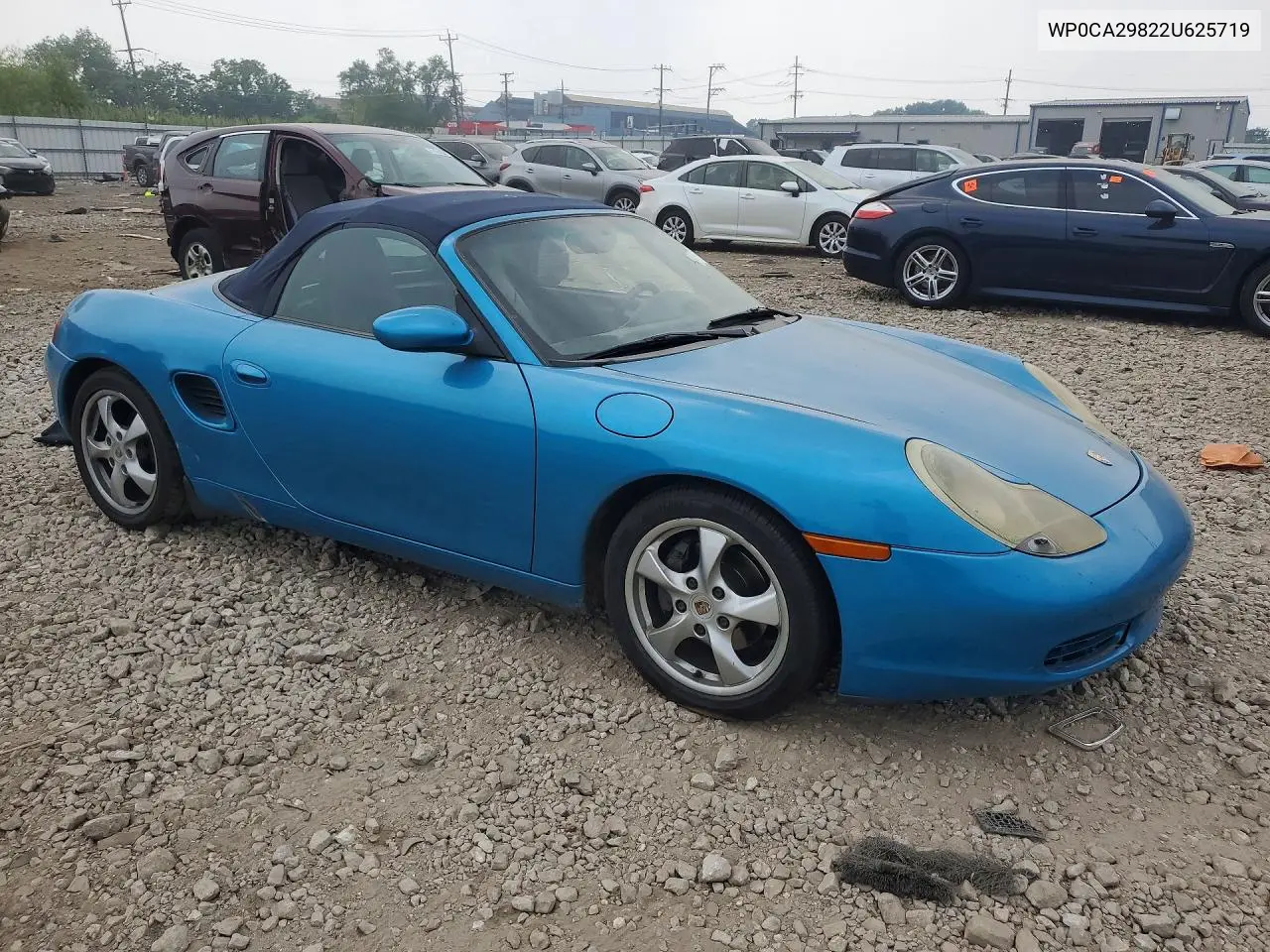 2002 Porsche Boxster VIN: WP0CA29822U625719 Lot: 61511816
