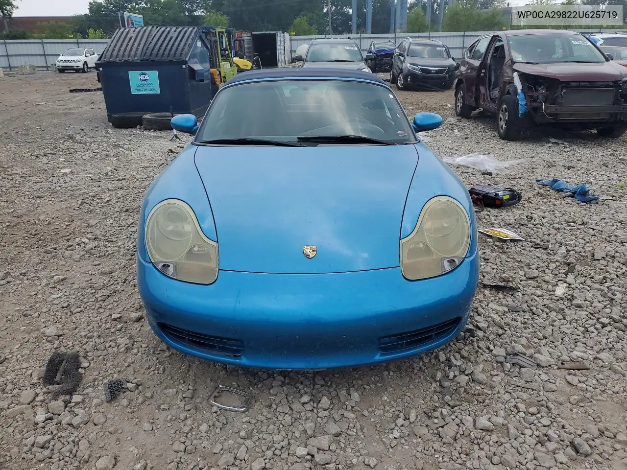 2002 Porsche Boxster VIN: WP0CA29822U625719 Lot: 61511816