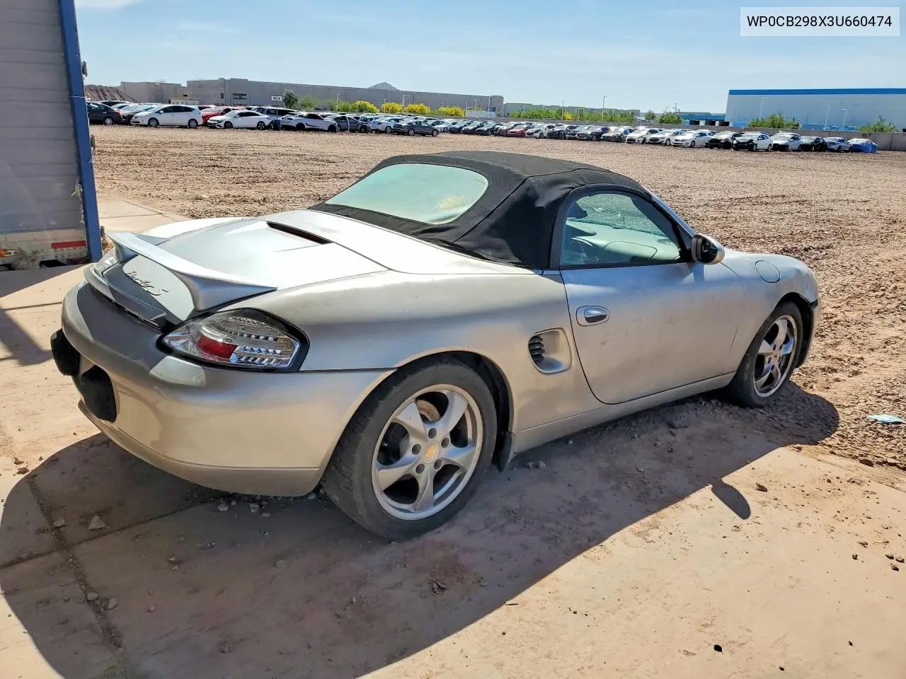 2003 Porsche Boxster S VIN: WP0CB298X3U660474 Lot: 48568196