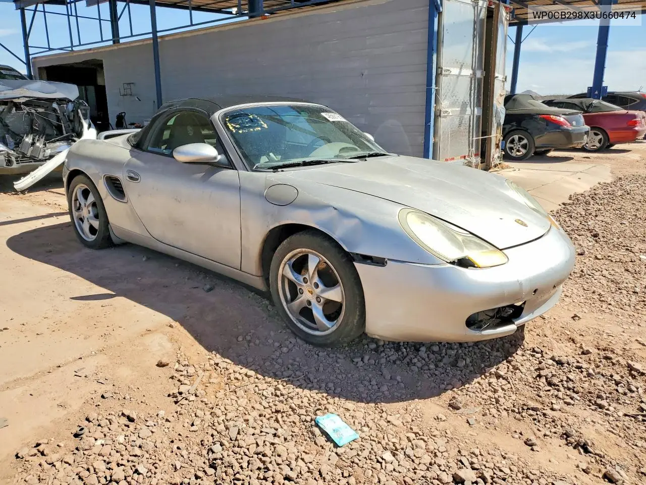 2003 Porsche Boxster S VIN: WP0CB298X3U660474 Lot: 48568196