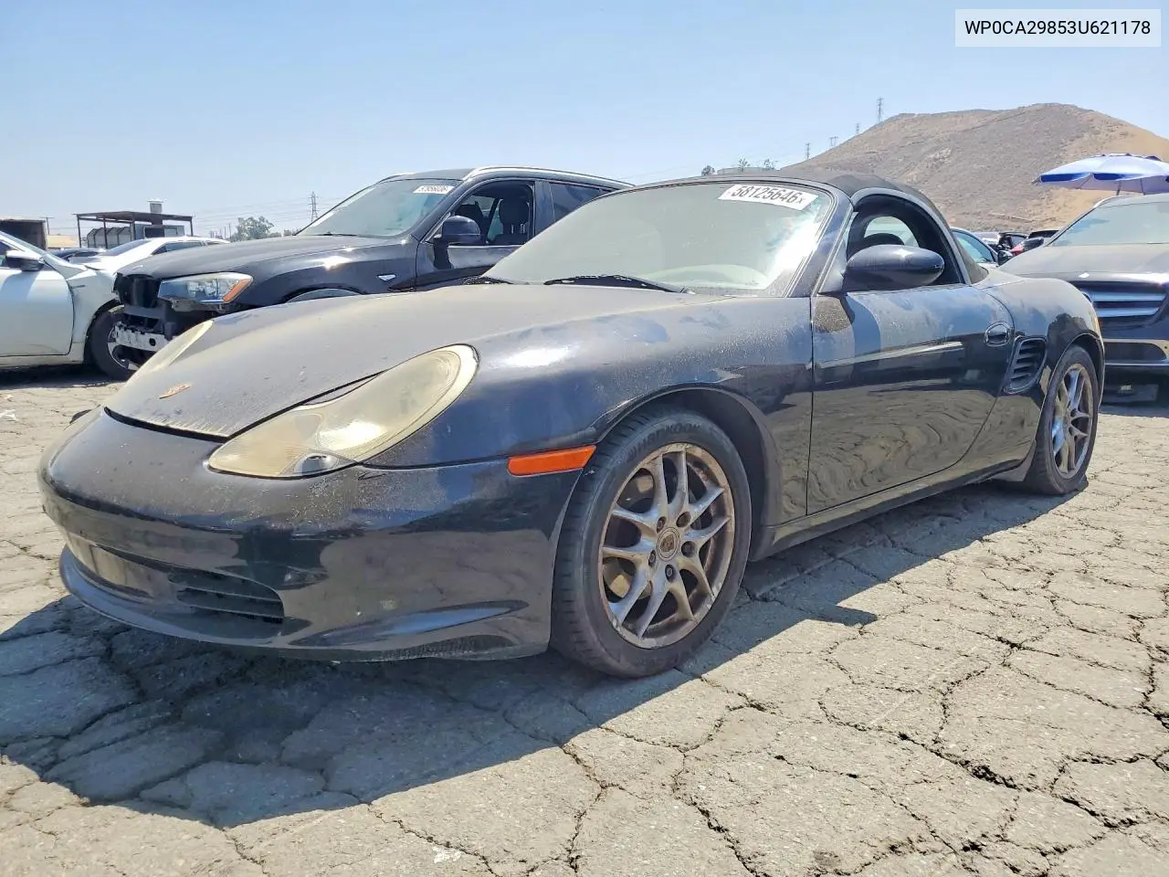 2003 Porsche Boxster VIN: WP0CA29853U621178 Lot: 58125646