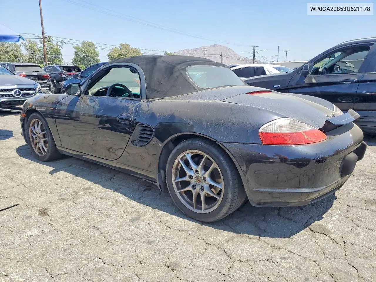 2003 Porsche Boxster VIN: WP0CA29853U621178 Lot: 58125646