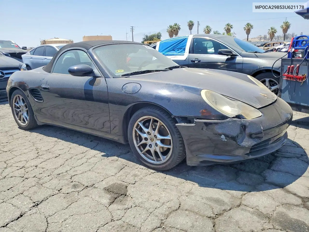 2003 Porsche Boxster VIN: WP0CA29853U621178 Lot: 58125646