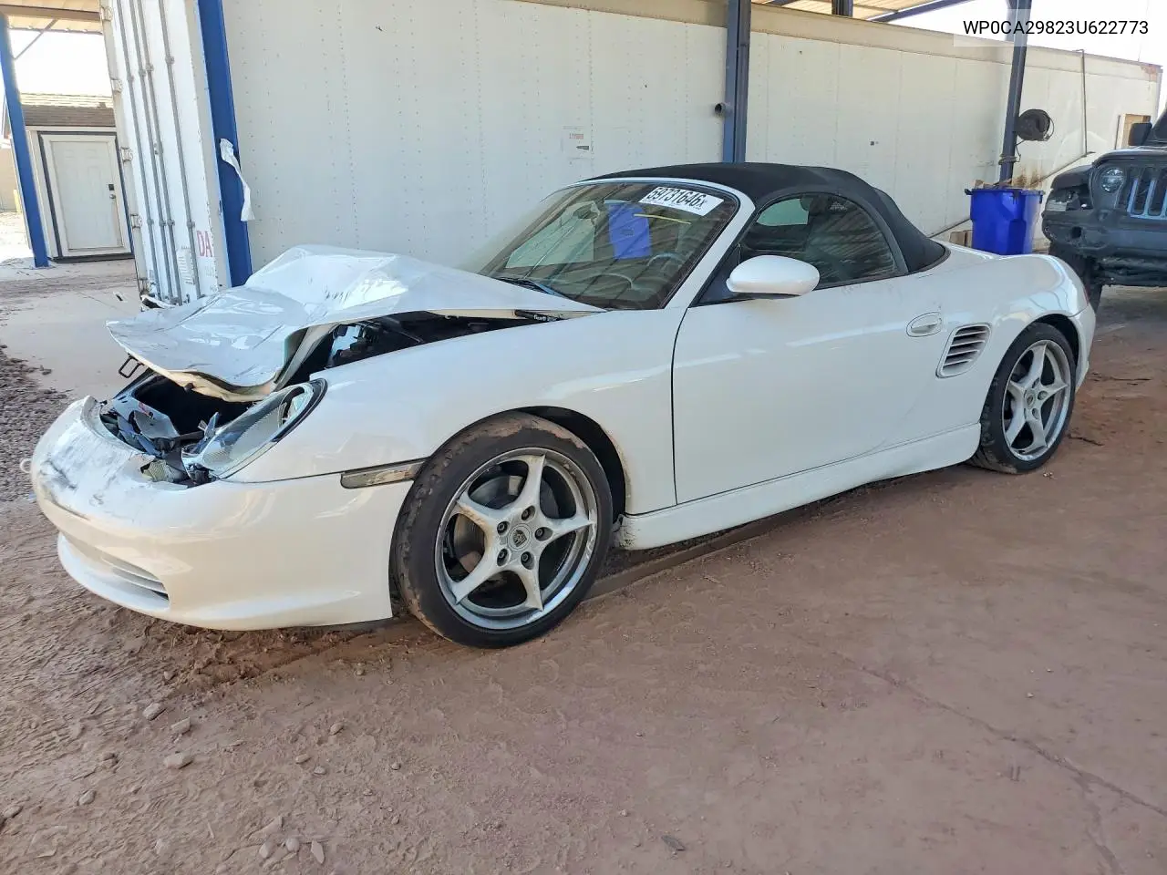 2003 Porsche Boxster VIN: WP0CA29823U622773 Lot: 59731646