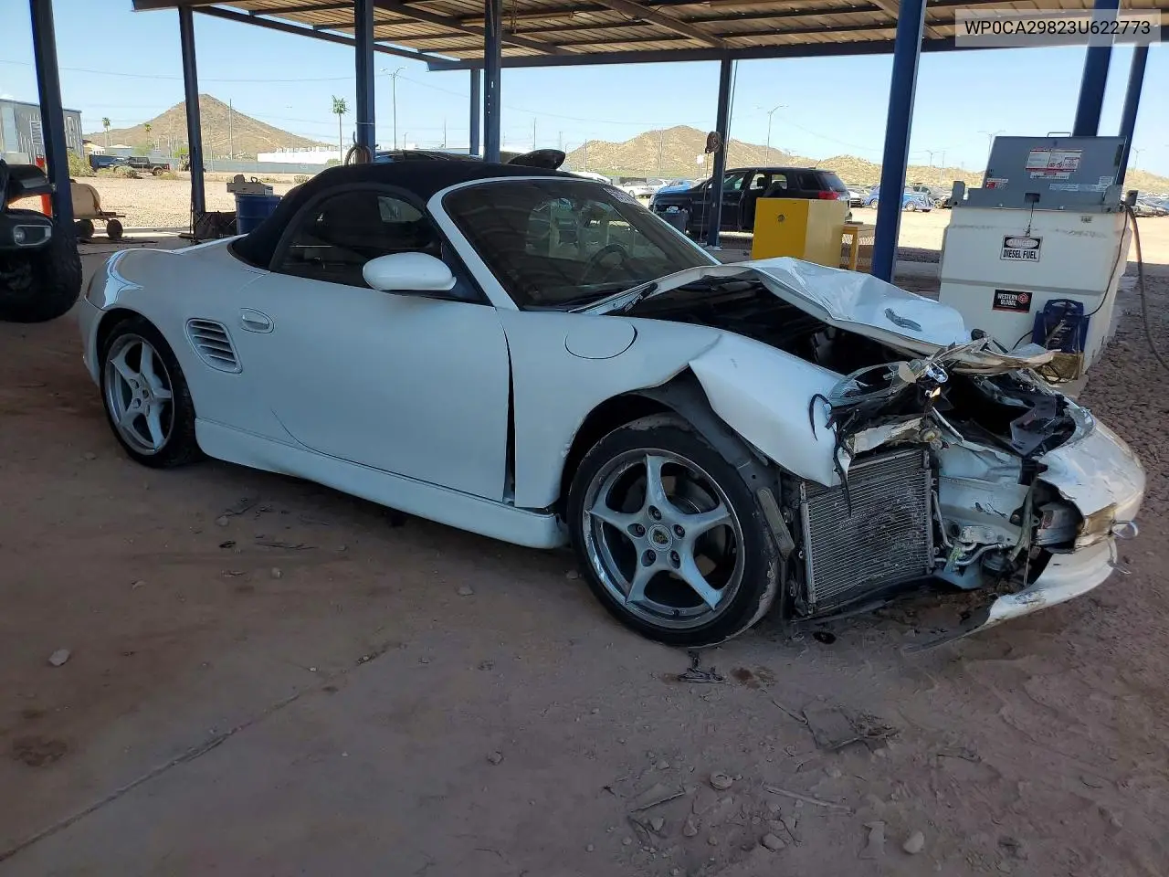 2003 Porsche Boxster VIN: WP0CA29823U622773 Lot: 59731646