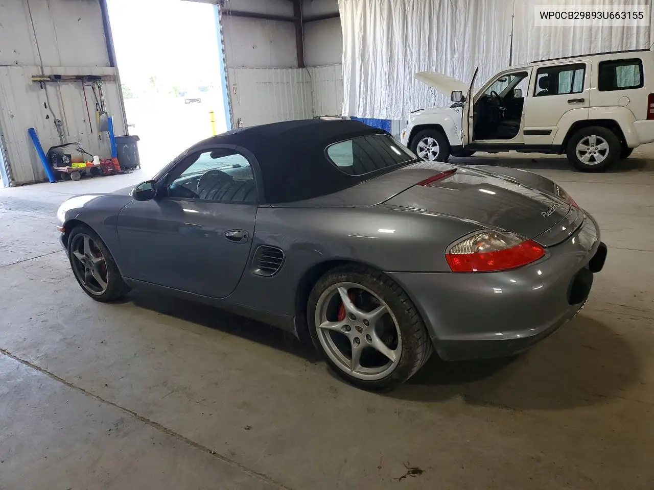 2003 Porsche Boxster S VIN: WP0CB29893U663155 Lot: 60243036