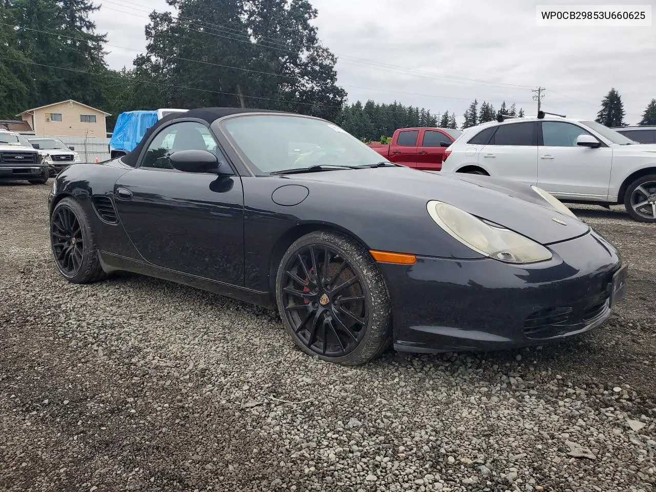 2003 Porsche Boxster S VIN: WP0CB29853U660625 Lot: 61613996