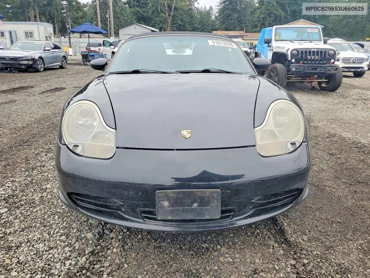 2003 Porsche Boxster S VIN: WP0CB29853U660625 Lot: 61613996