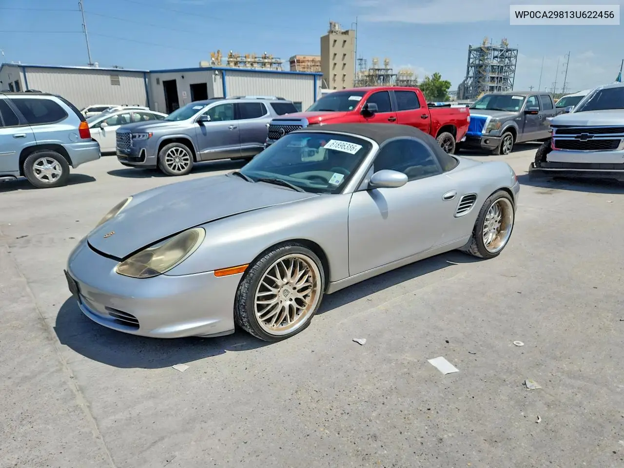 2003 Porsche Boxster VIN: WP0CA29813U622456 Lot: 61896386