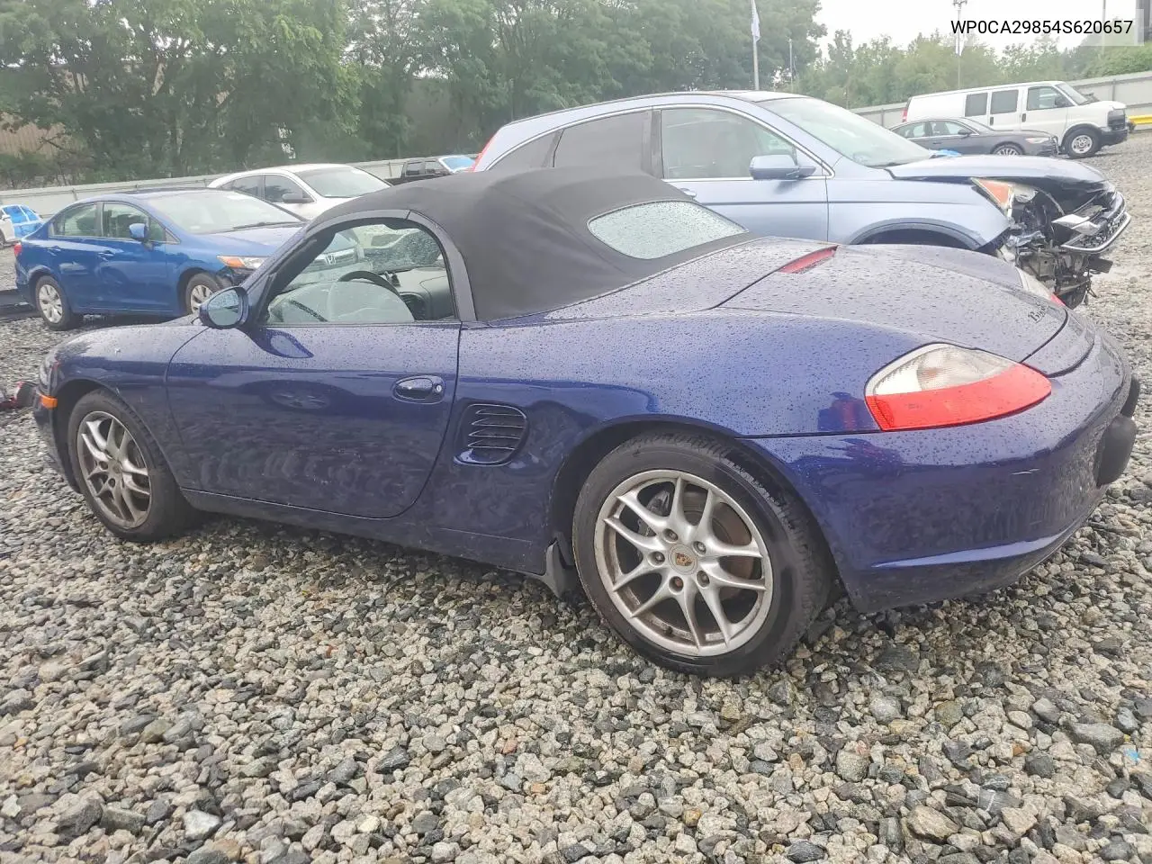 2004 Porsche Boxster VIN: WP0CA29854S620657 Lot: 58439246