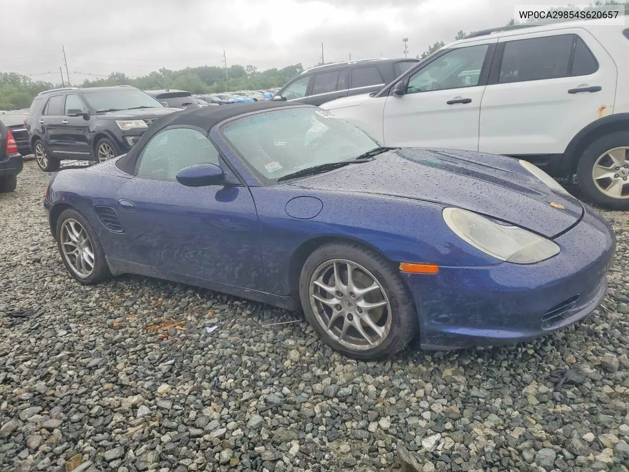 2004 Porsche Boxster VIN: WP0CA29854S620657 Lot: 58439246