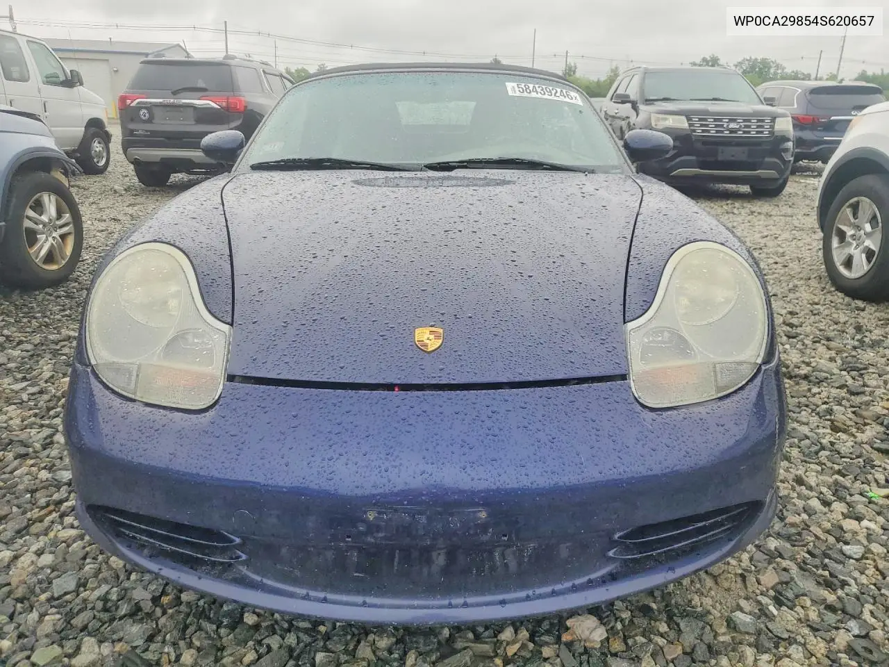 2004 Porsche Boxster VIN: WP0CA29854S620657 Lot: 58439246