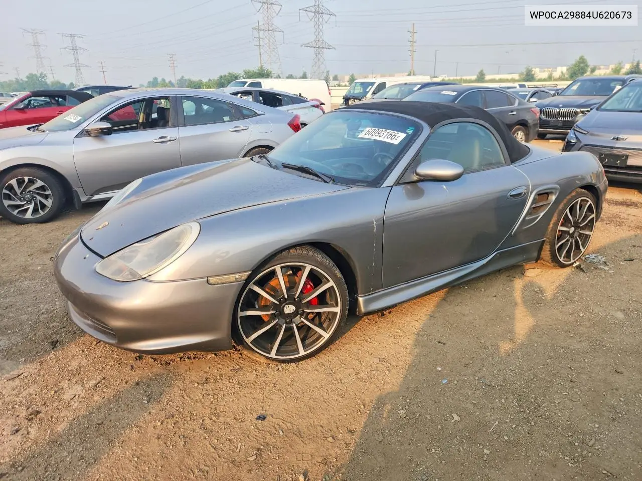 2004 Porsche Boxster VIN: WP0CA29884U620673 Lot: 60993166