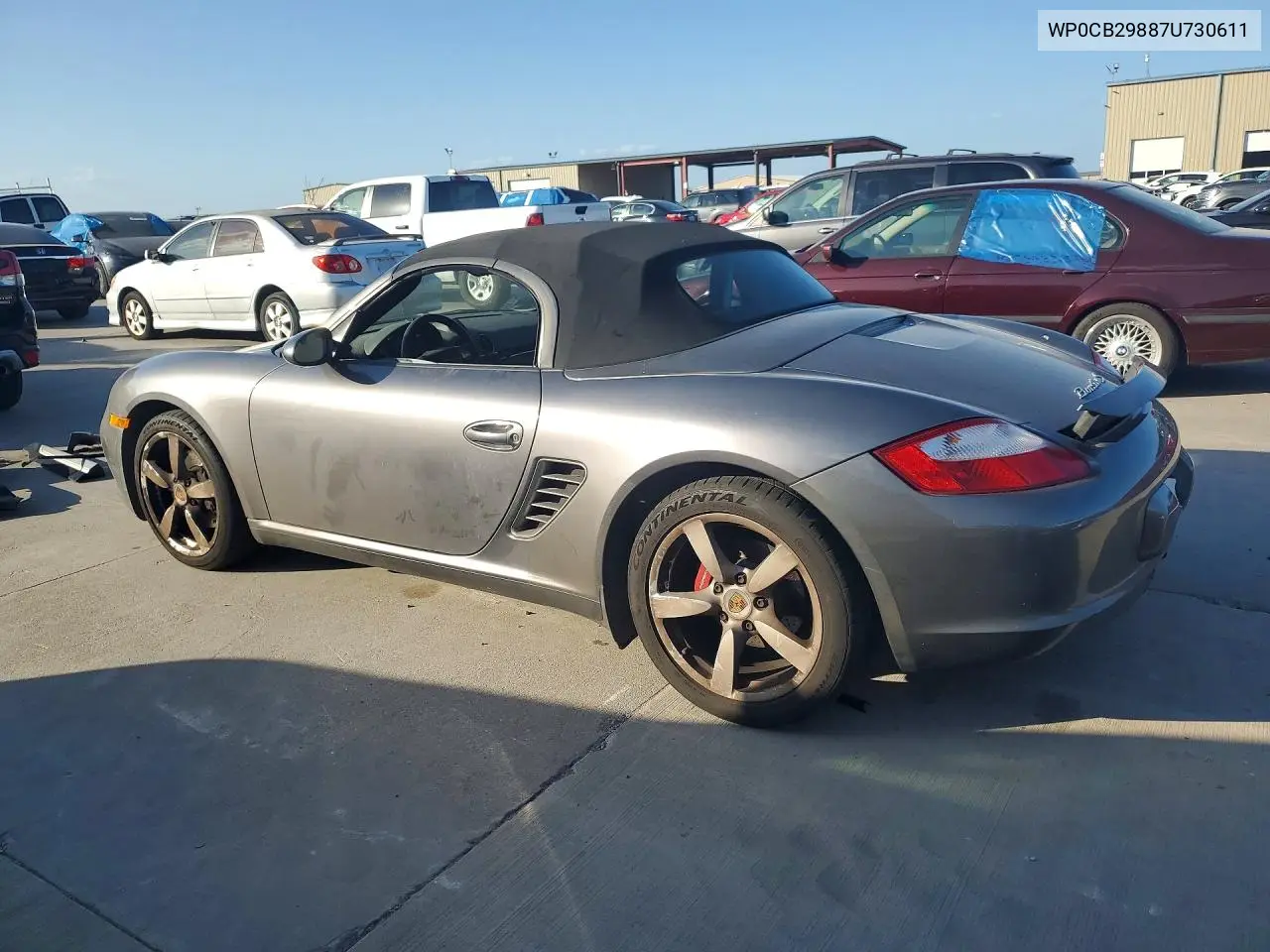 2007 Porsche Boxster S VIN: WP0CB29887U730611 Lot: 59169386