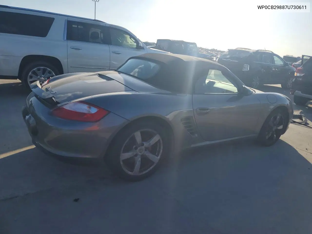 2007 Porsche Boxster S VIN: WP0CB29887U730611 Lot: 59169386