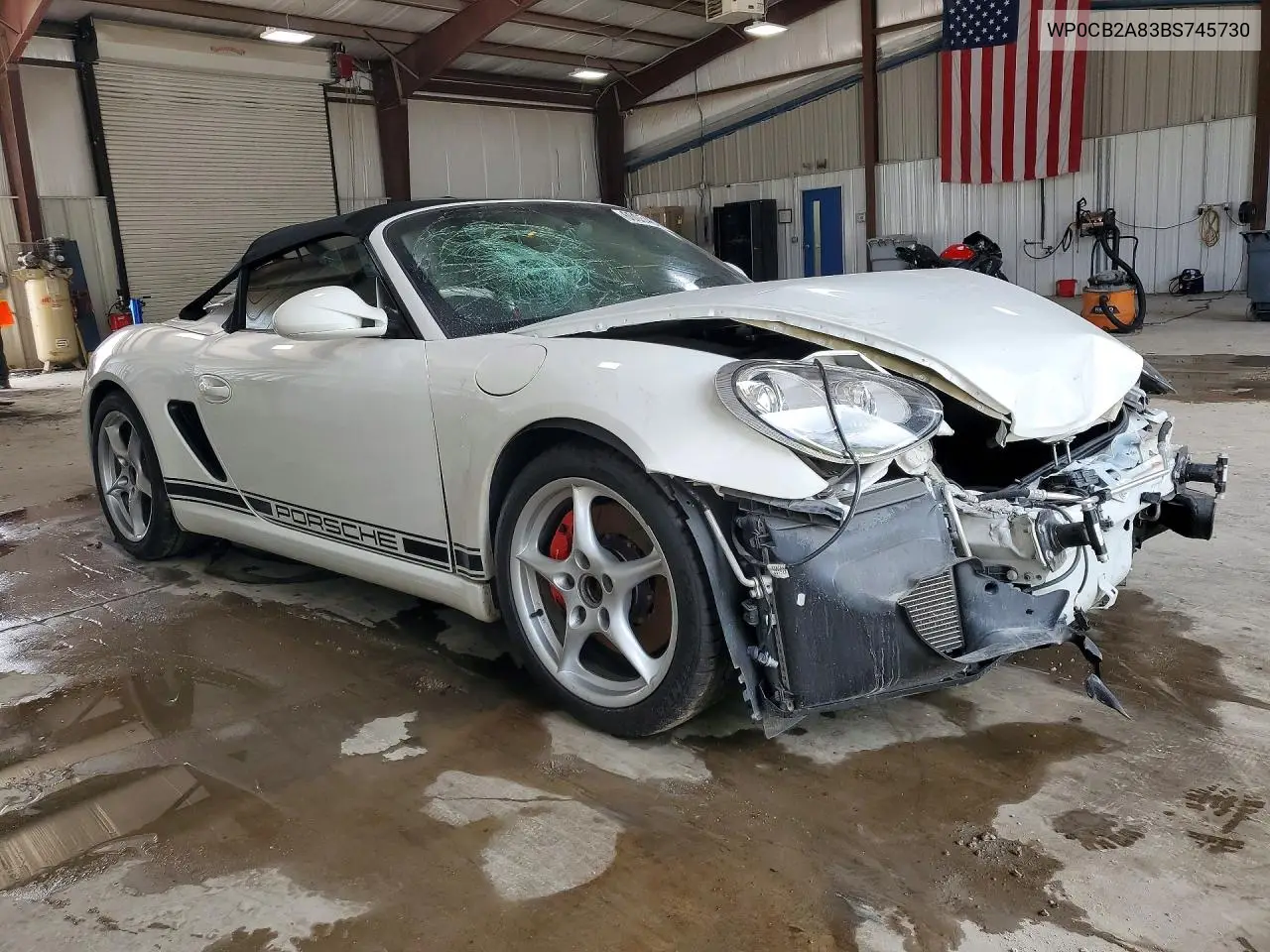 2011 Porsche Boxster S VIN: WP0CB2A83BS745730 Lot: 60054626