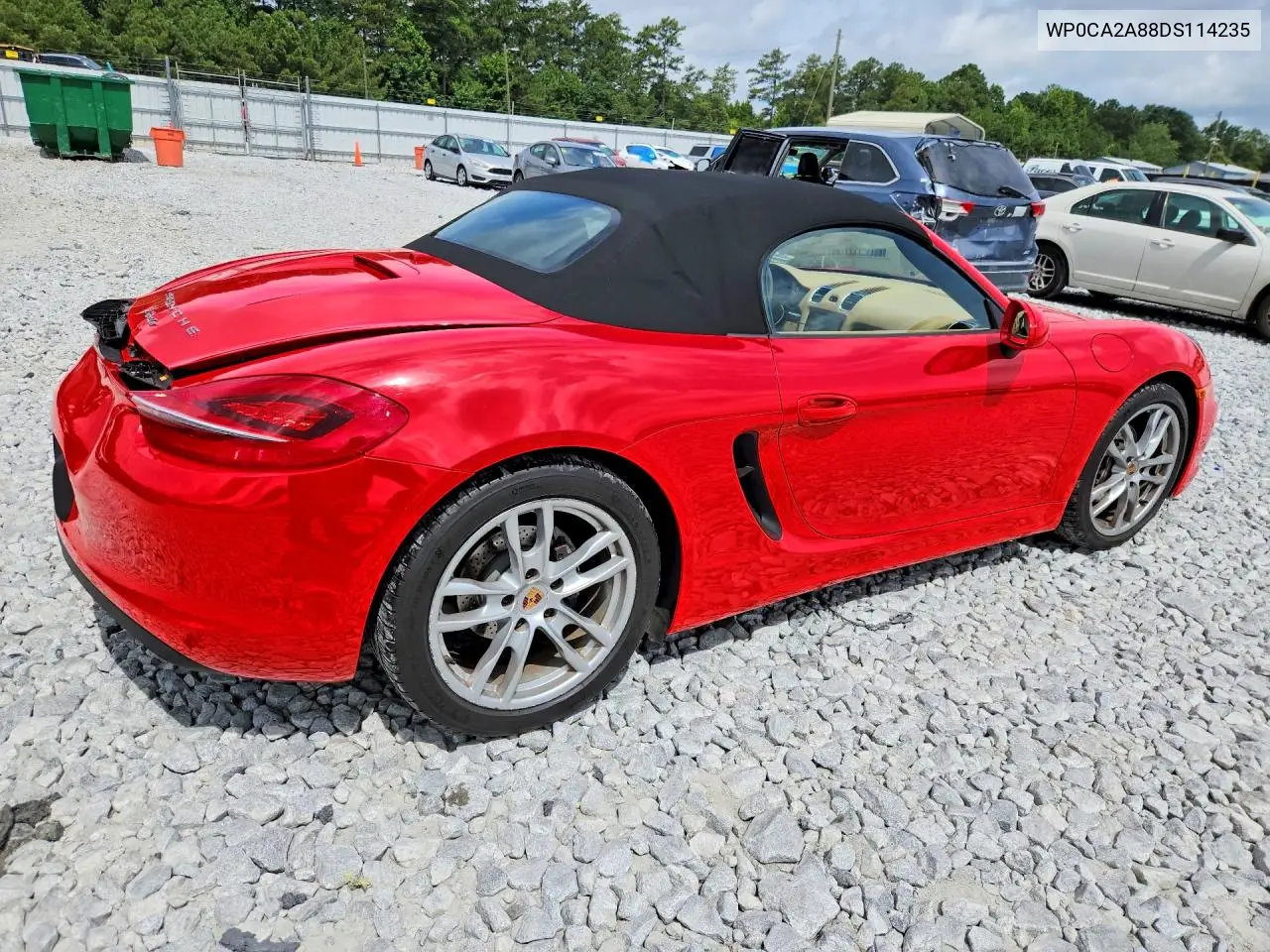 2013 Porsche Boxster VIN: WP0CA2A88DS114235 Lot: 62207416