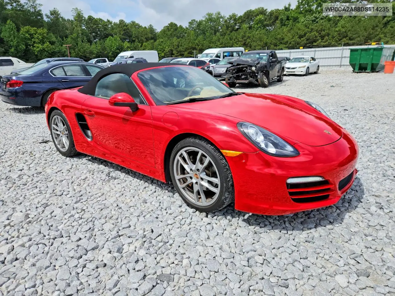 2013 Porsche Boxster VIN: WP0CA2A88DS114235 Lot: 62207416