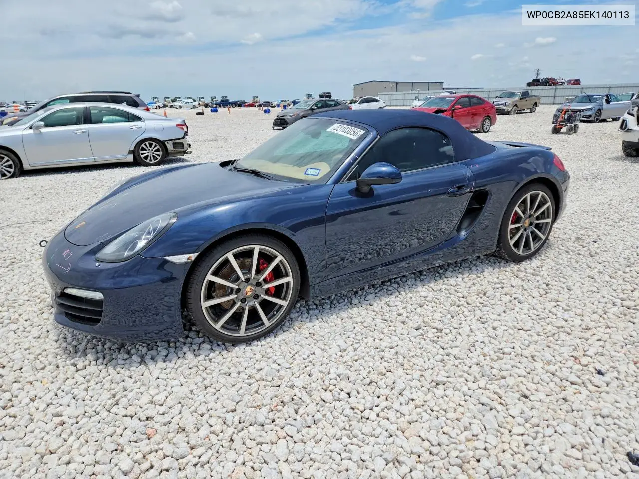 2014 Porsche Boxster S VIN: WP0CB2A85EK140113 Lot: 53103056