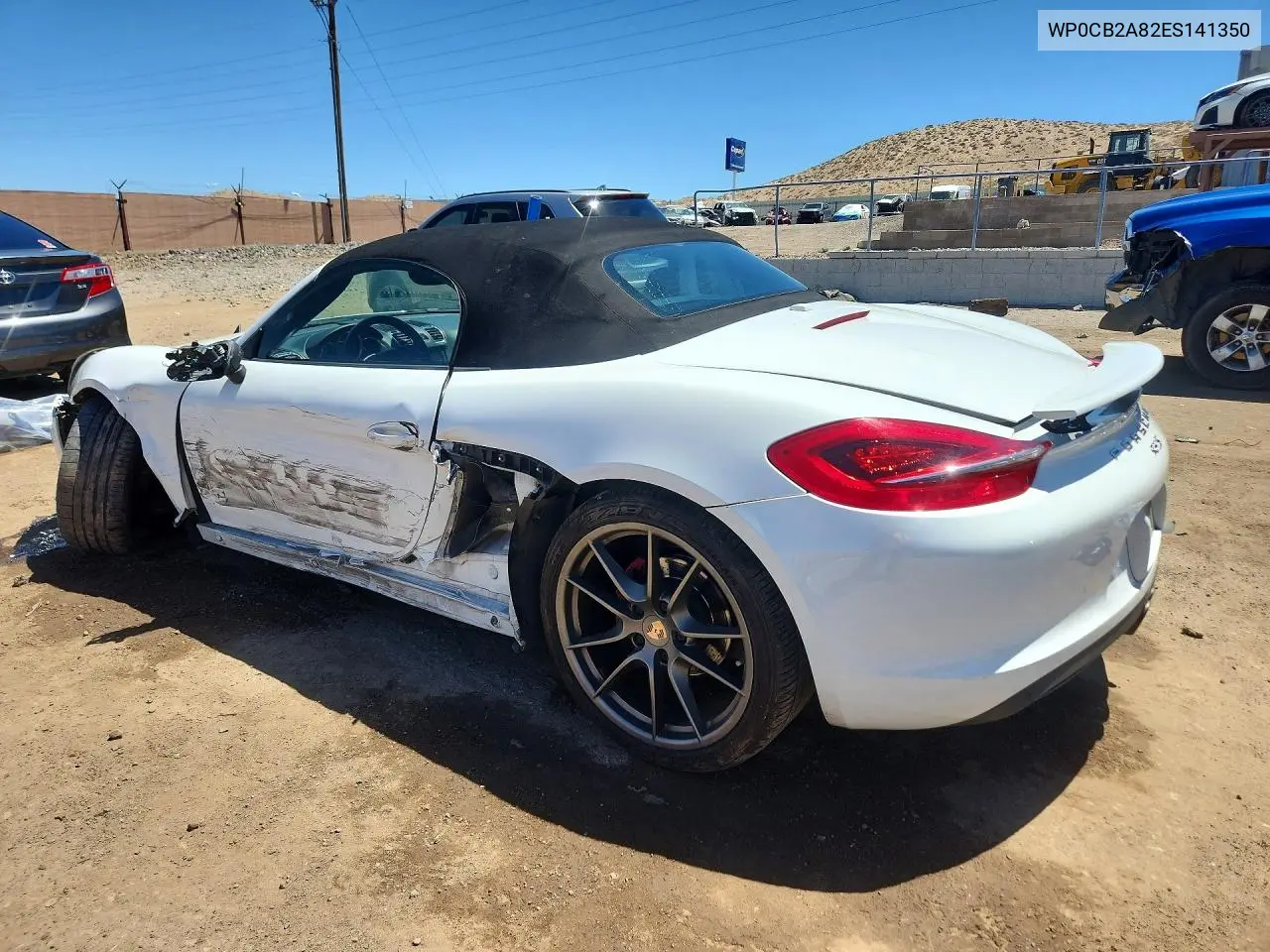 2014 Porsche Boxster S VIN: WP0CB2A82ES141350 Lot: 55150636
