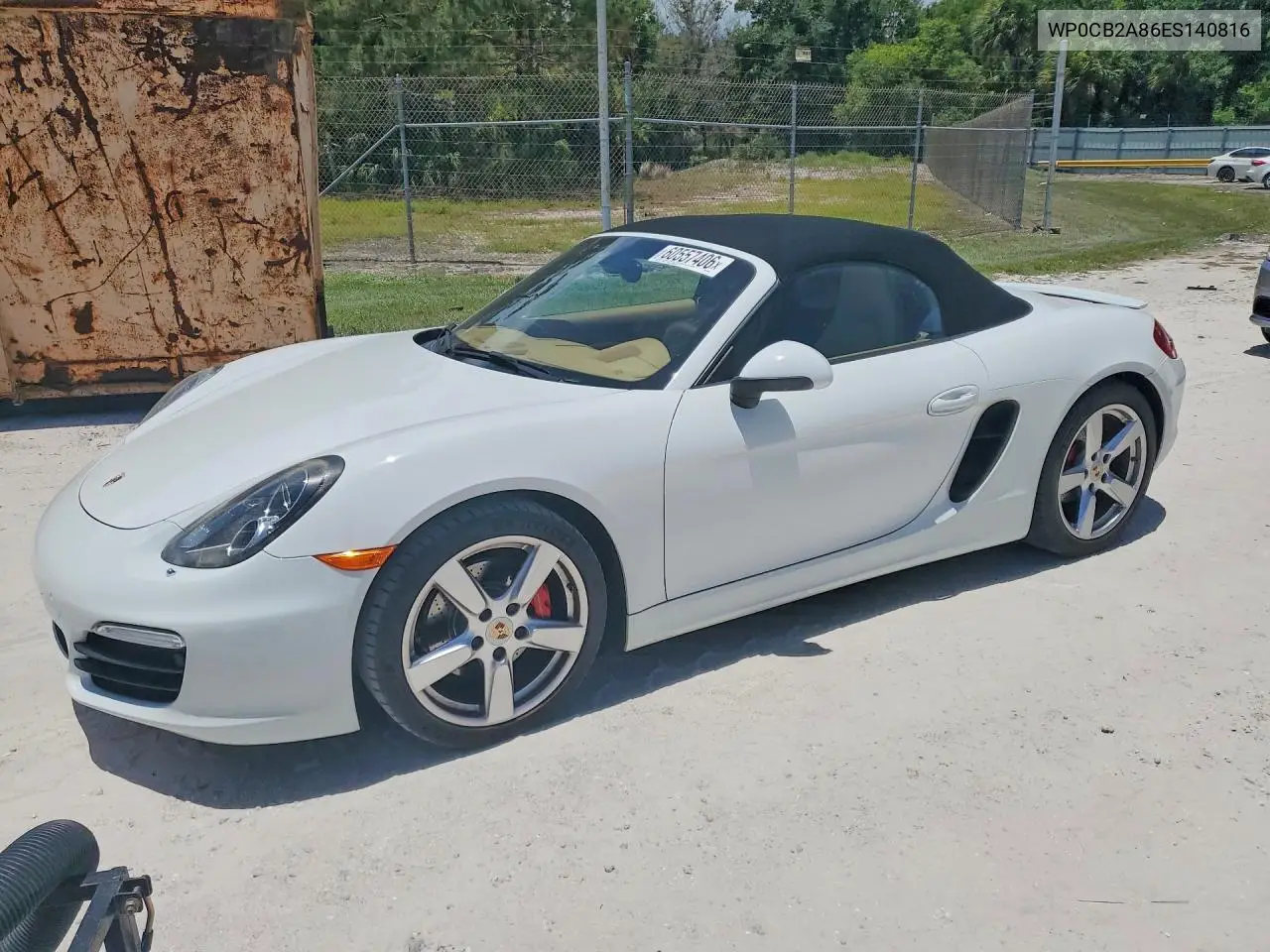 2014 Porsche Boxster S VIN: WP0CB2A86ES140816 Lot: 60557406