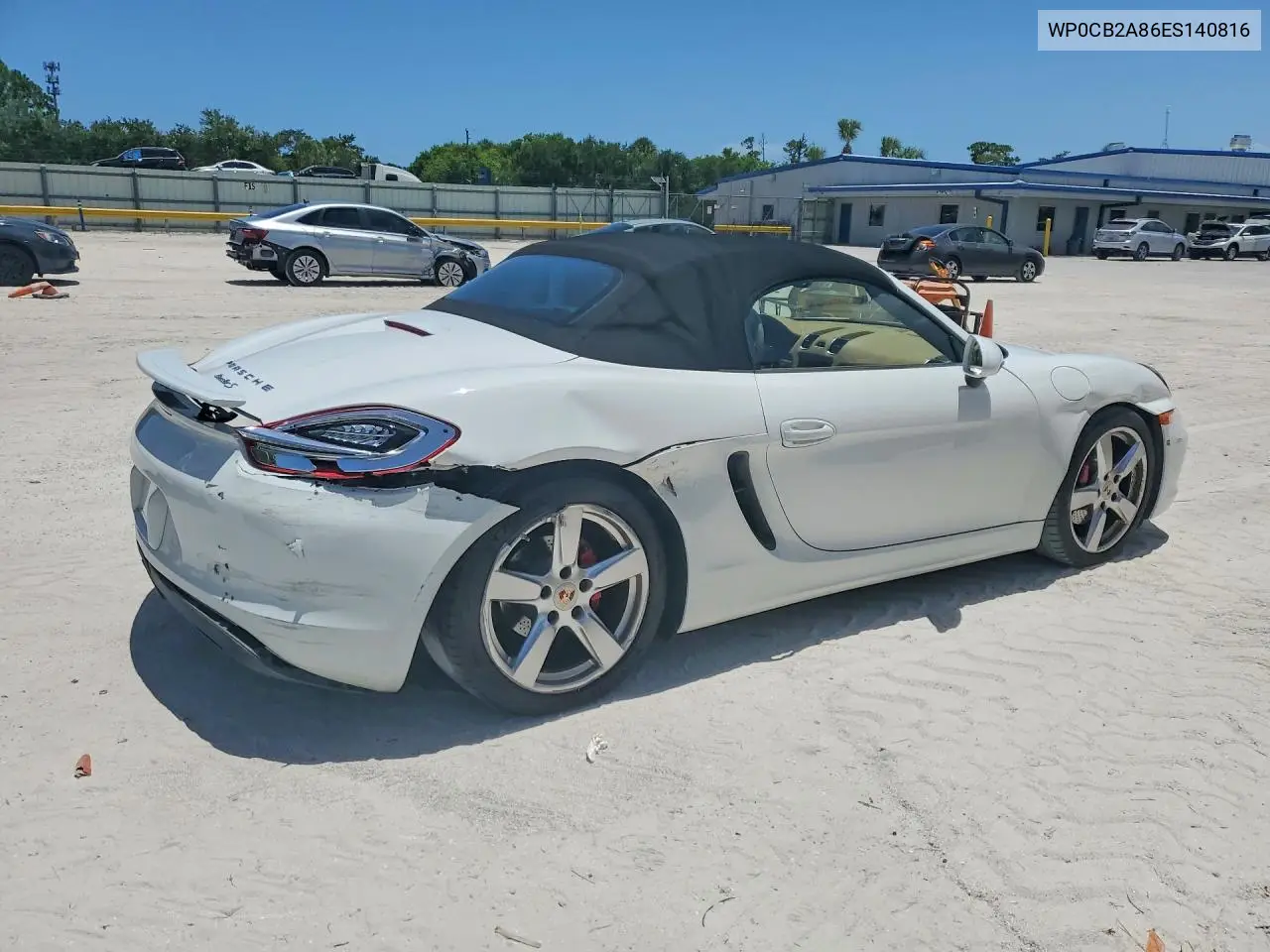 2014 Porsche Boxster S VIN: WP0CB2A86ES140816 Lot: 60557406