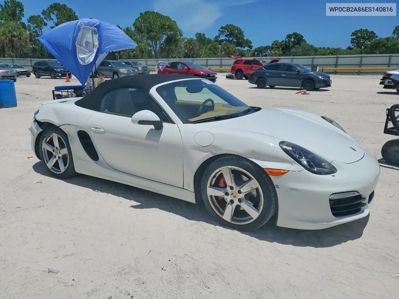 2014 Porsche Boxster S VIN: WP0CB2A86ES140816 Lot: 60557406