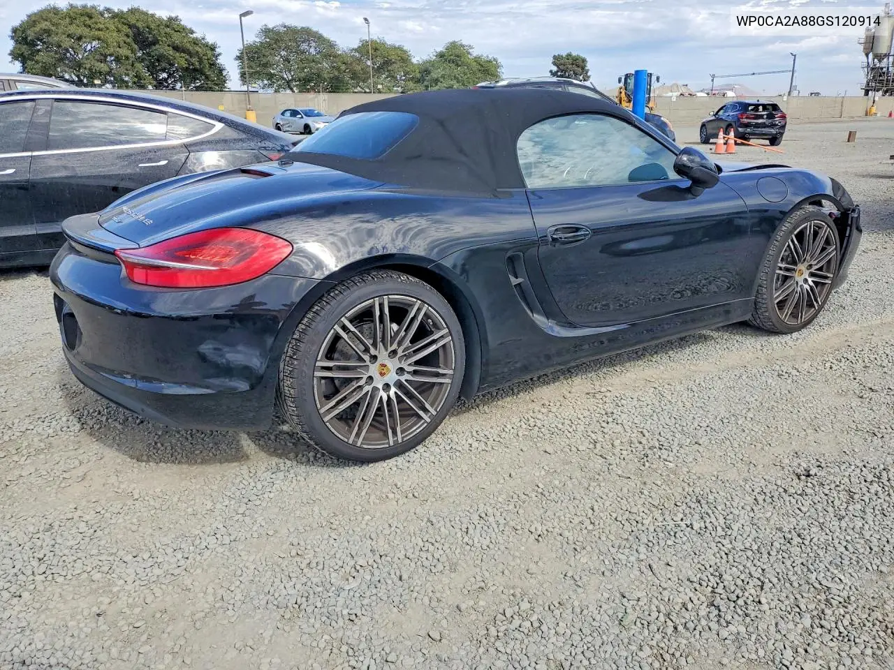 2016 Porsche Boxster VIN: WP0CA2A88GS120914 Lot: 61810066