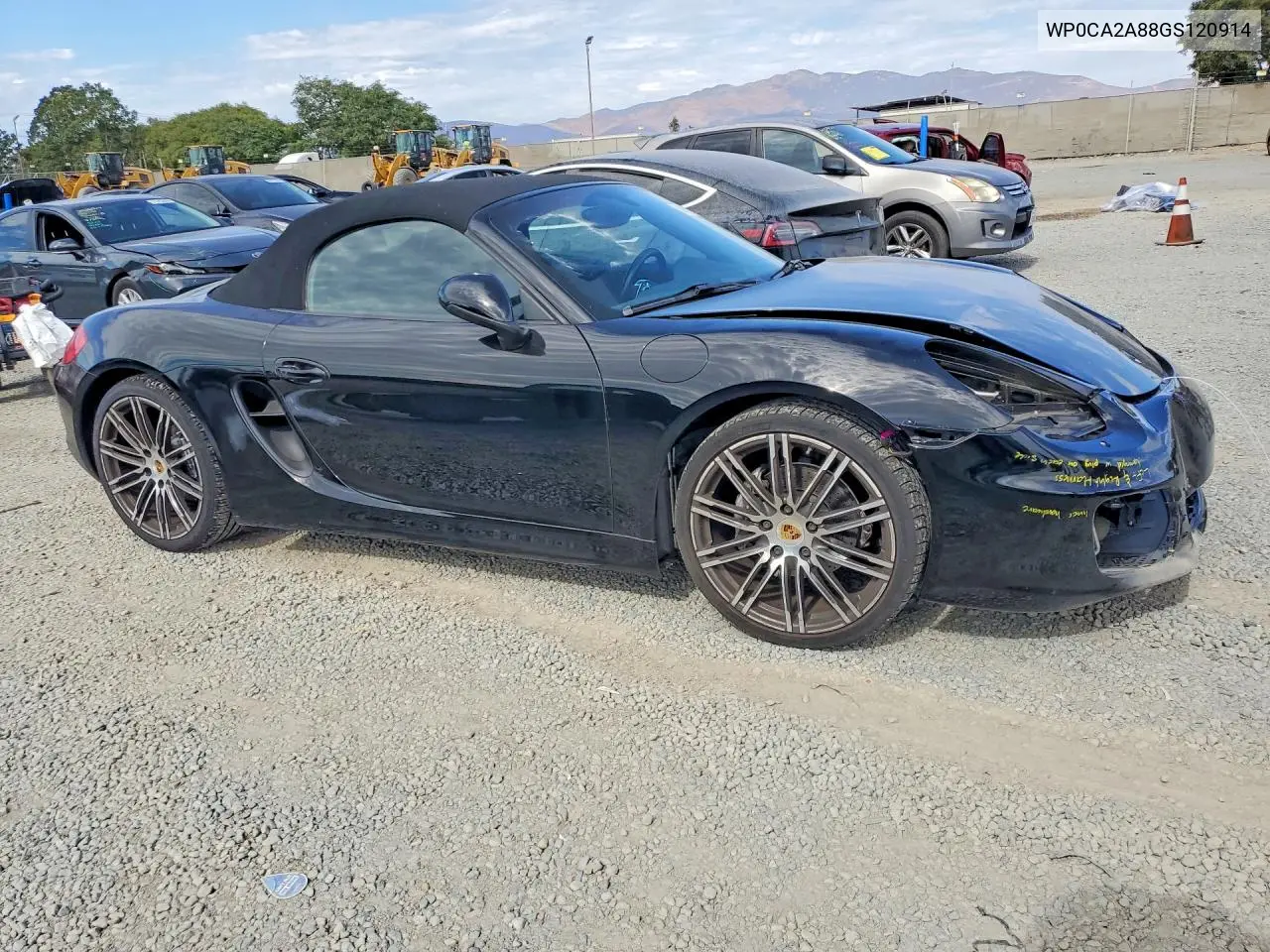 2016 Porsche Boxster VIN: WP0CA2A88GS120914 Lot: 61810066