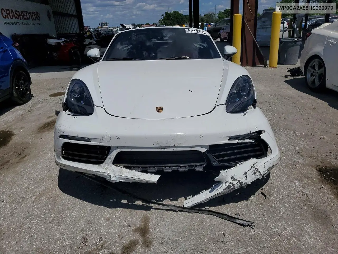 2017 Porsche Boxster VIN: WP0CA2A88HS220979 Lot: 51662796