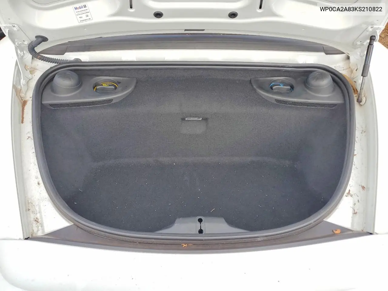 2019 Porsche Boxster Base VIN: WP0CA2A83KS210822 Lot: 54010296