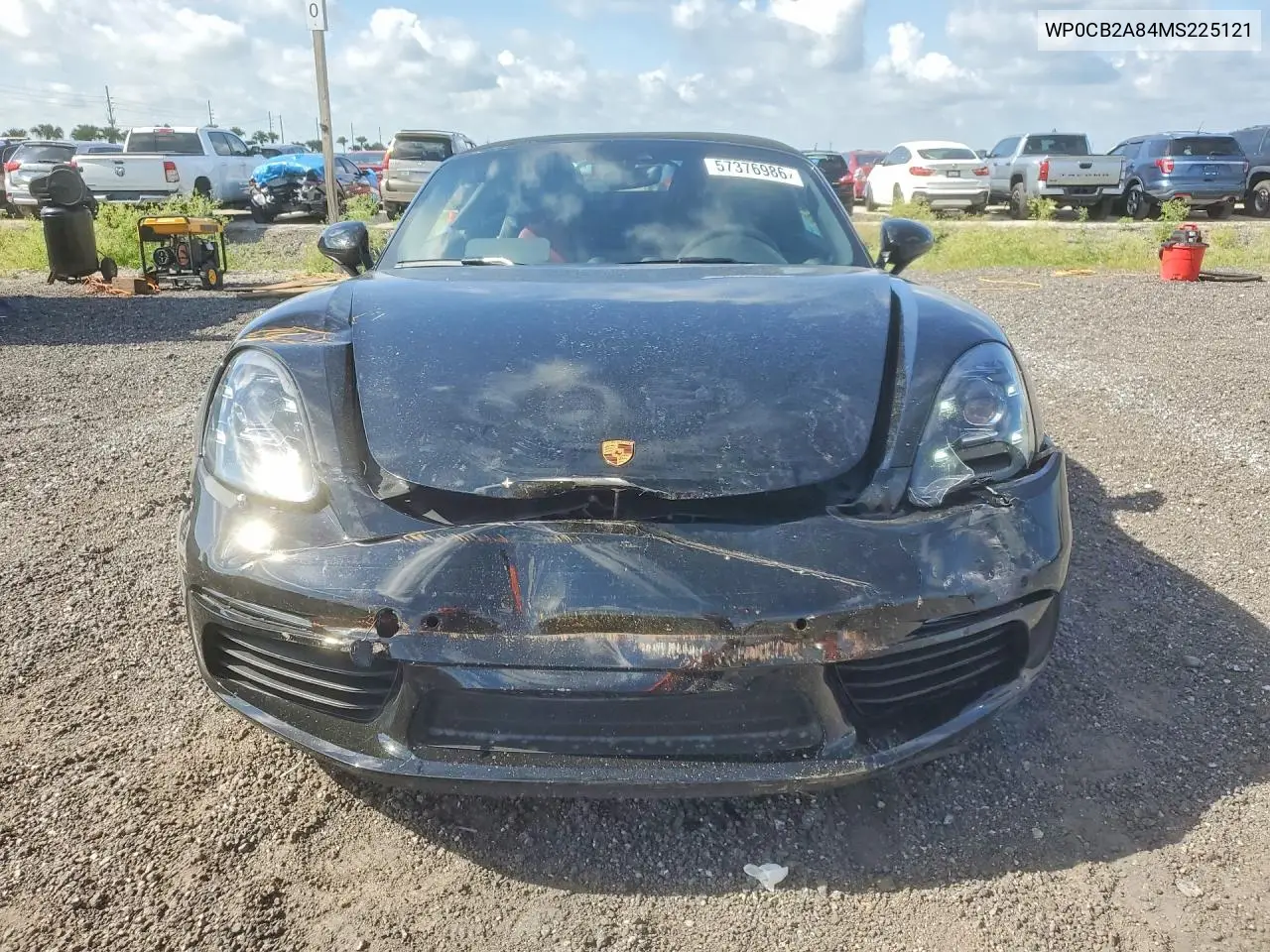 2021 Porsche Boxster S VIN: WP0CB2A84MS225121 Lot: 57376986