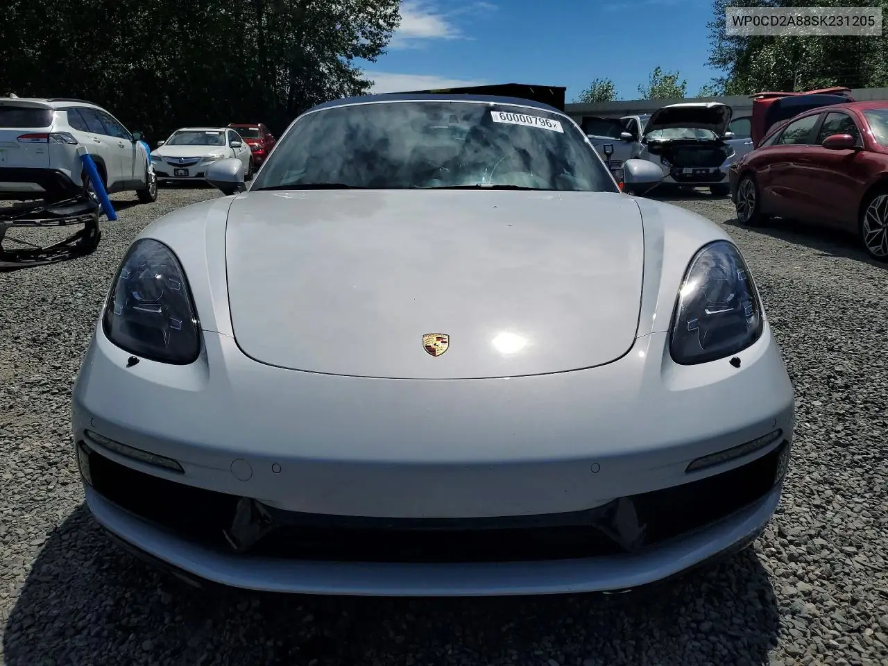 2025 Porsche Boxster Gts VIN: WP0CD2A88SK231205 Lot: 60000796