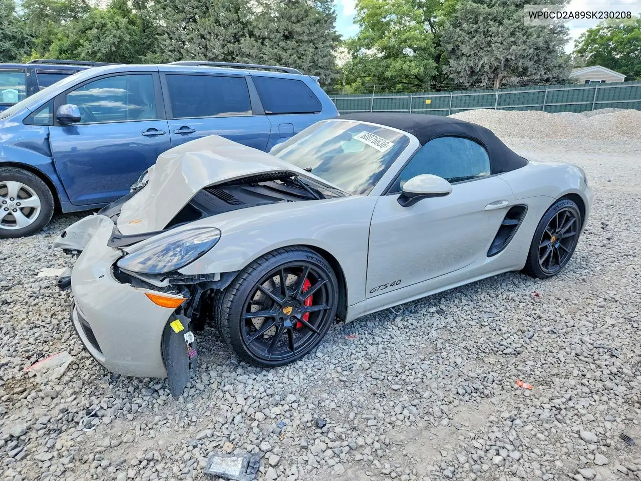 2025 Porsche Boxster Gts VIN: WP0CD2A89SK230208 Lot: 60076636