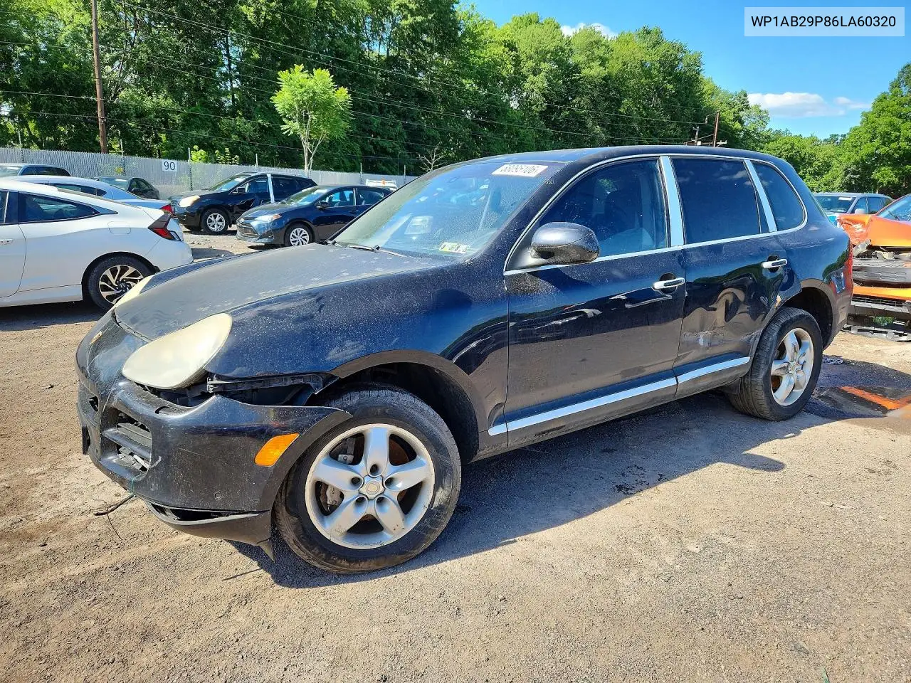 2006 Porsche Cayenne S VIN: WP1AB29P86LA60320 Lot: 58095106
