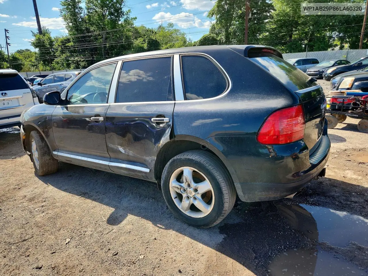 2006 Porsche Cayenne S VIN: WP1AB29P86LA60320 Lot: 58095106