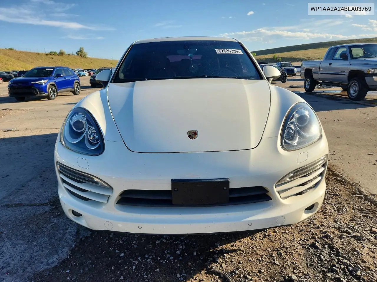 2011 Porsche Cayenne VIN: WP1AA2A24BLA03769 Lot: 57539986