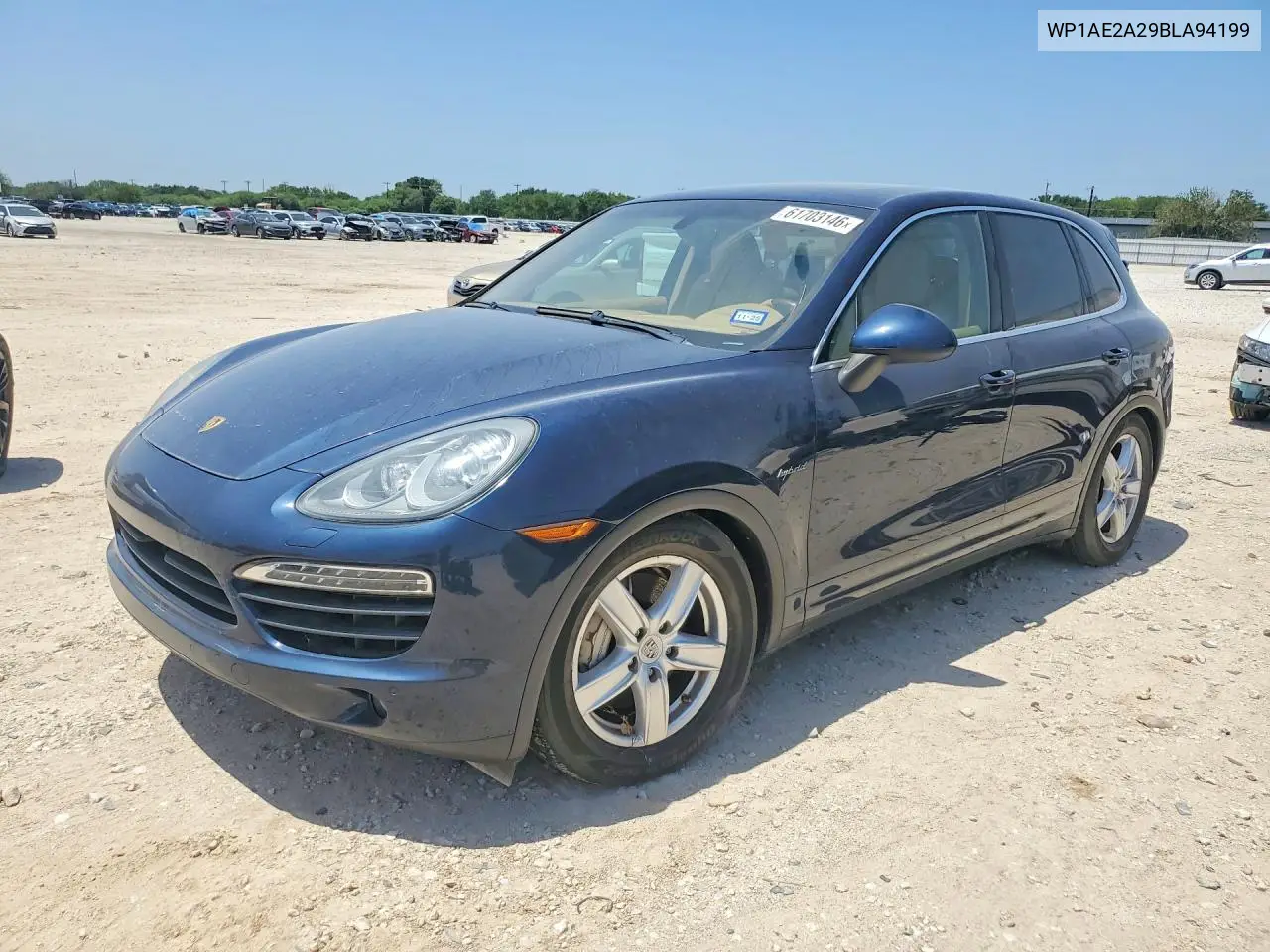 2011 Porsche Cayenne S Hybrid VIN: WP1AE2A29BLA94199 Lot: 61703146