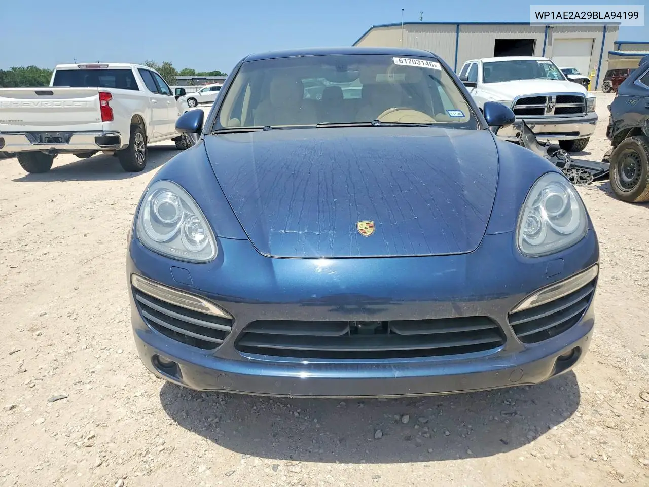 2011 Porsche Cayenne S Hybrid VIN: WP1AE2A29BLA94199 Lot: 61703146