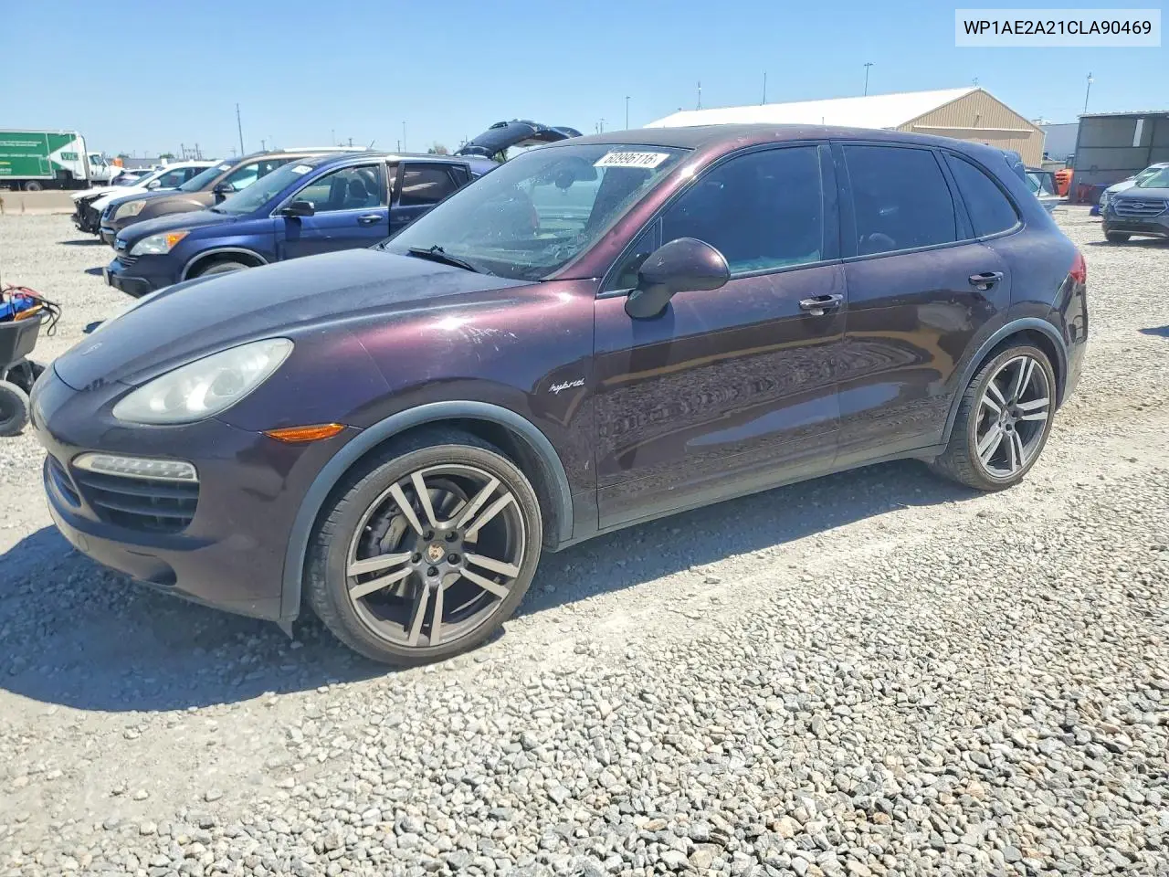 2012 Porsche Cayenne S Hybrid VIN: WP1AE2A21CLA90469 Lot: 60996116