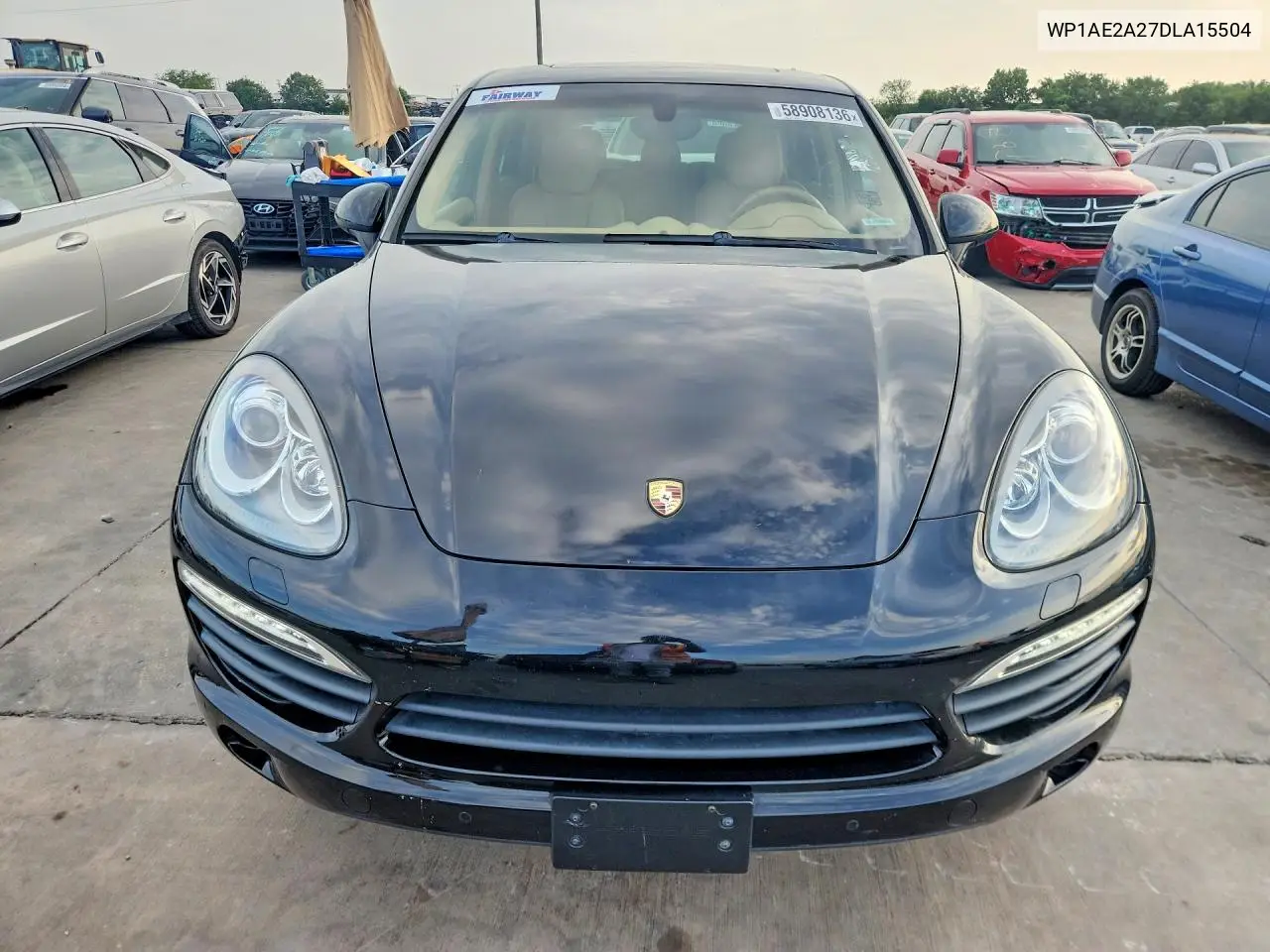 2013 Porsche Cayenne S Hybrid VIN: WP1AE2A27DLA15504 Lot: 58908136
