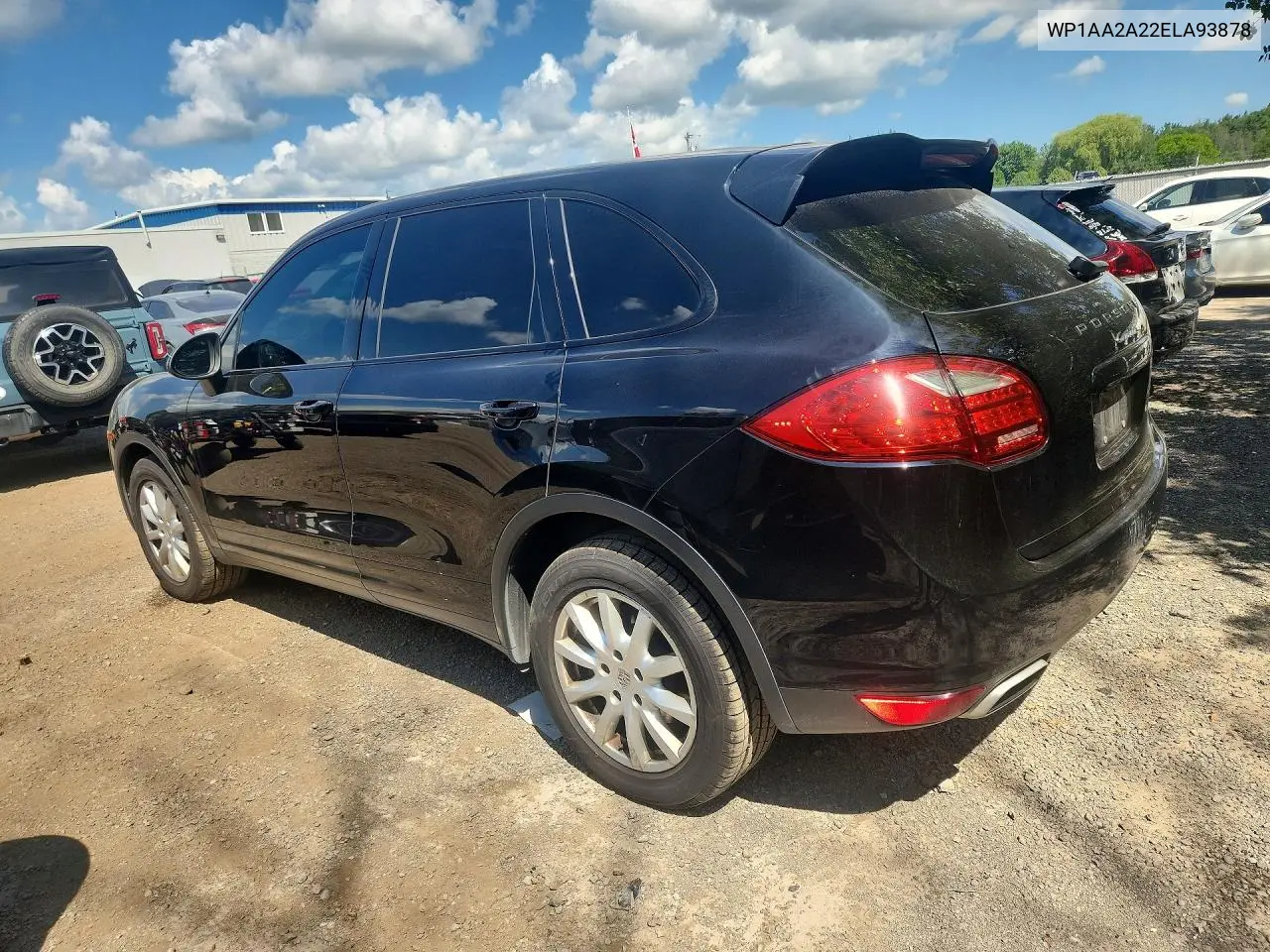 2014 Porsche Cayenne VIN: WP1AA2A22ELA93878 Lot: 60227856