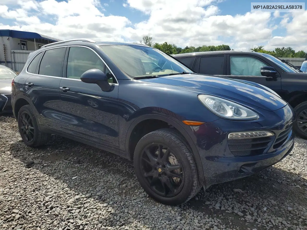 2014 Porsche Cayenne S VIN: WP1AB2A29ELA58378 Lot: 61519526