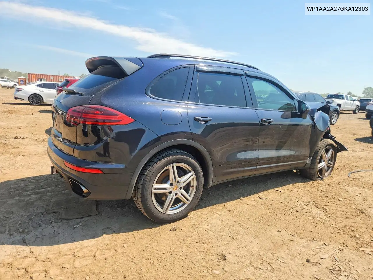 2016 Porsche Cayenne VIN: WP1AA2A27GKA12303 Lot: 59108036