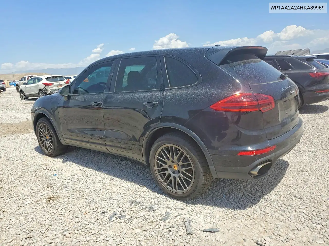 2017 Porsche Cayenne VIN: WP1AA2A24HKA89969 Lot: 60279686