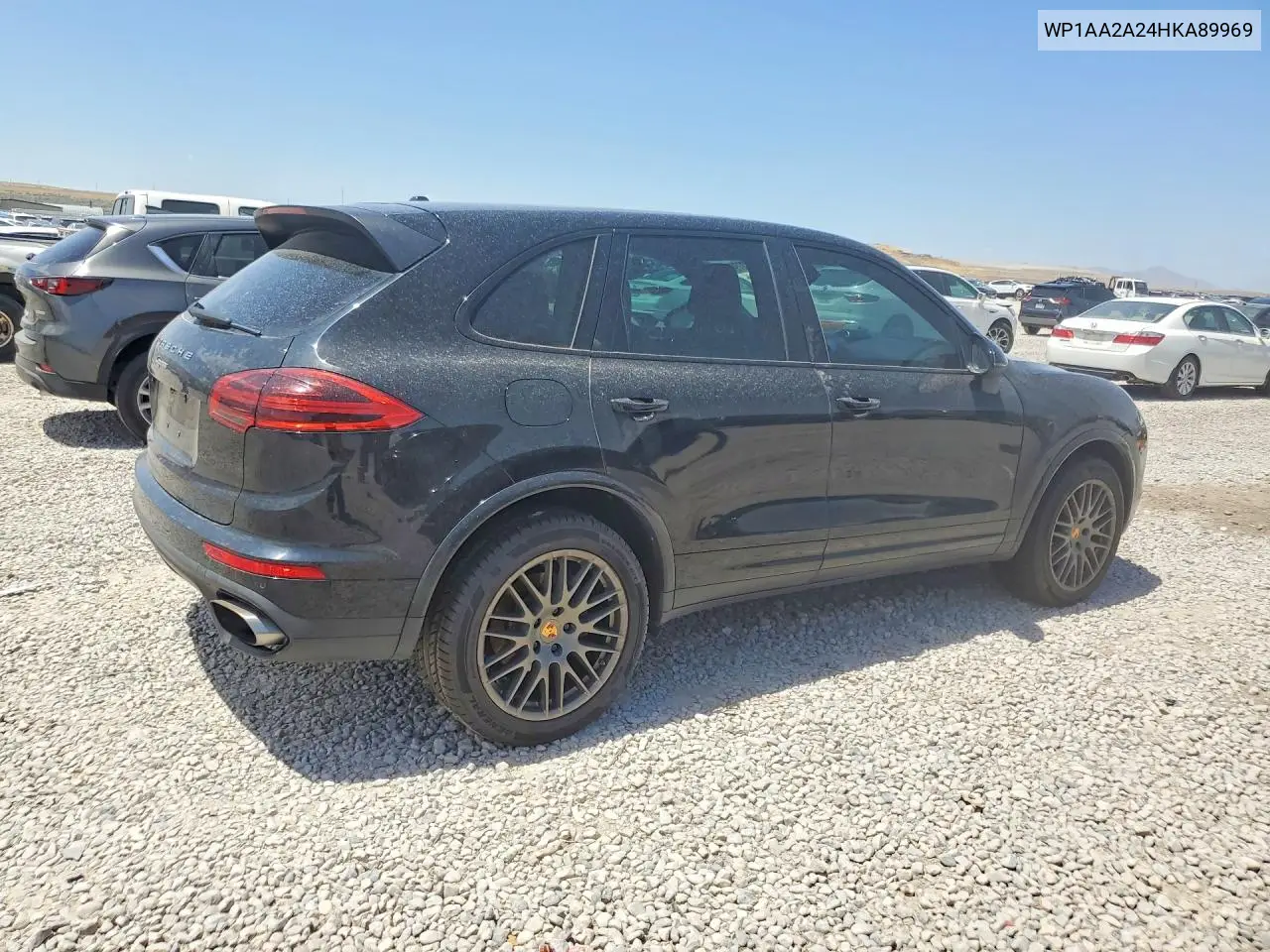 2017 Porsche Cayenne VIN: WP1AA2A24HKA89969 Lot: 60279686