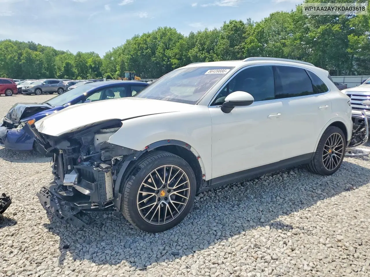 2019 Porsche Cayenne VIN: WP1AA2AY7KDA03618 Lot: 56439886