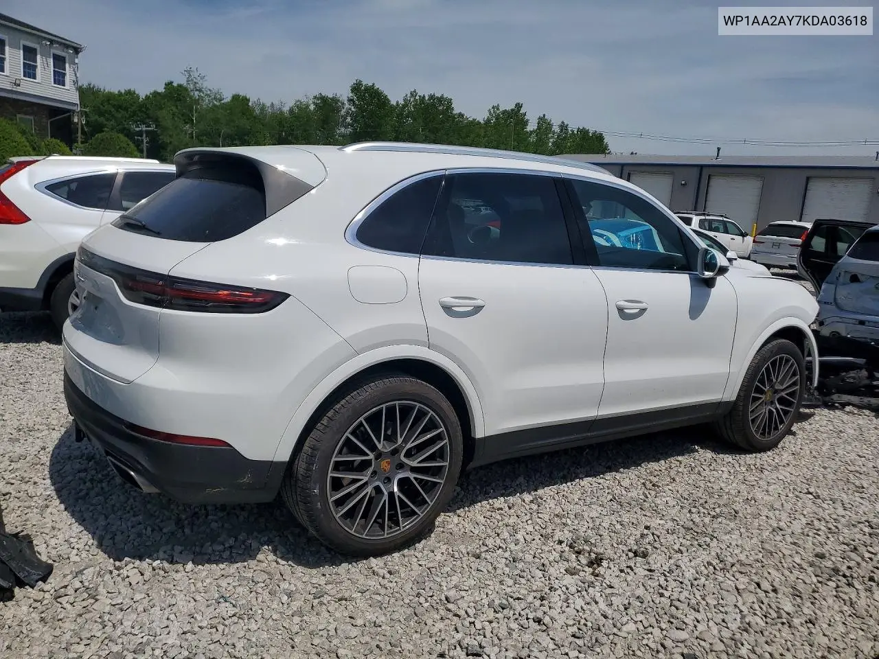 2019 Porsche Cayenne VIN: WP1AA2AY7KDA03618 Lot: 56439886